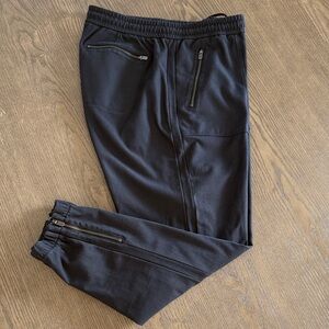 Athleta Black Zip-Ankle Jogger Pants